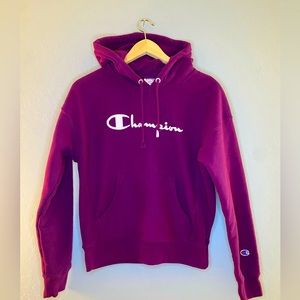 Woman’s Maroon Champion Hoodie